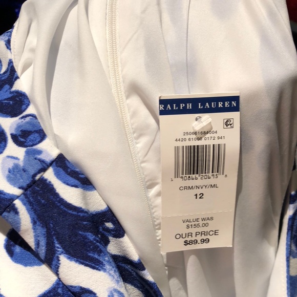 Ralph Lauren - Blue and White Dress - Picture 3 of 3